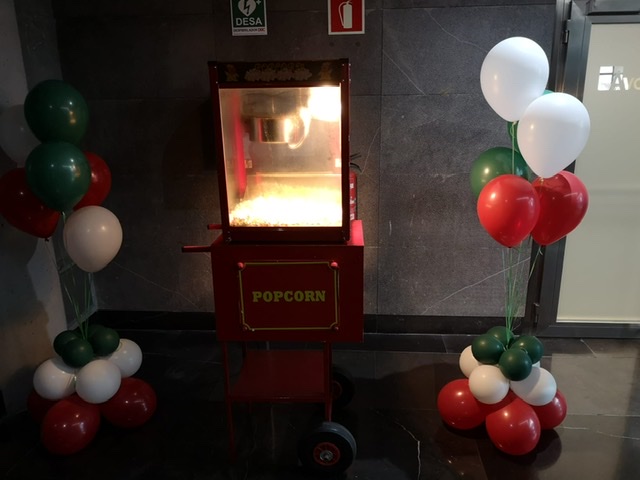 Carritos de palomitas para eventos